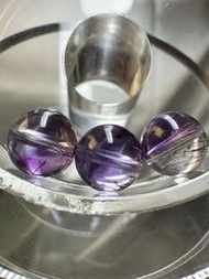 單珠/散珠/頂珠/串珠/水晶珠子 (紫超七單珠) 11.5mm