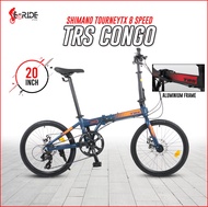 TRS CONGO 20"(451) SHIMANO 8 Speed Aluminum Folding Bike / Basikal Lipat / Foldable Bike / Basikal Lipat Shimano