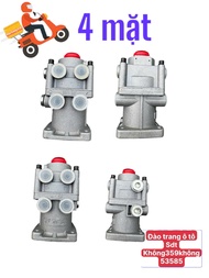 Tổng phanh hơi 8 lỗ phổ biến ren phi 16 4 đối 4 lắp cho xe ô tô các loại