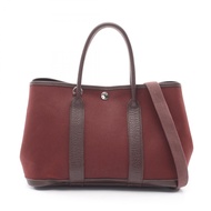 【二手】愛馬仕 HERMES 托特包 Garden Party TPM 2WAY 哈瓦那帆布皮革 Garden Party TPM 哈瓦那 女士二手 B