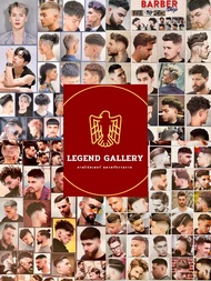 โปสเตอร์ ติดผนัง รูปภาพ ทรงผมชาย ร้านตัดผม วินเทจ hairstyle