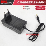 Adaptor Charger Cas Mesin Bor Cordless Drill 21V-98V 1A