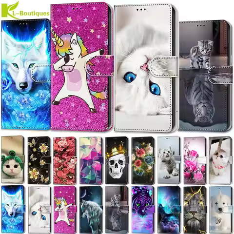 A7 2018 case on for Samsung Galaxy A7 2018 cases magnet flip leather cover for Samsung A6 A5 A8 A9 2