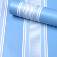 Blue Striped Wallpaper 8m to 9m x 45cm