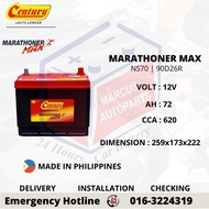 CENTURY MARATHONER MAX NS70 | 90D26R AUTOMOTIVE CAR BATTERY