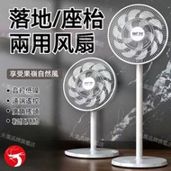 先科落地/座枱兩用風扇 靜音節能落地扇 多扇葉循環扇 可落地可座枱 三檔調節 節能慳電