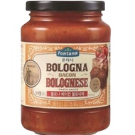 JINFOOD Fontana BOLOGNA BACON BOLOGGNESE SAUCE 430G – Bacon Bolognese 430g / Barilla, Pesto, Fiamma