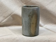 志野釉柴燒直筒大花瓶