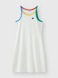 女裝|Logo圓領吊帶洋裝-白色