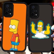 Black Casing for OPPO F17 Pro A35 A93 A15 Reno 4F A15s A16E A54 4 Lite A16K H88 The Simpsons