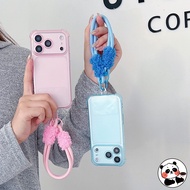 ice Mist shockproof Phone Case With Plush Lanyard For Huawei Mate 70 60 Pro Plus 50 50E 40 30 Pro 5G