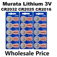 1CARD 5PCS PRICE Wholesale best price Battery Button Murata Lithium 3V CR2032 CR2025 CR2016