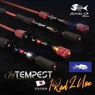 STRIKE2 JIG TEMPEST 632S 632B NEW (FREE 1 ROD HANDLE) Casting / Jigging bottom Fishing Rod Joran Pan