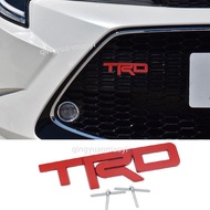 1 Piece For TRD Logo Car Front Grille Emblem Badge Stickers Styling For Toyota Vios Wish Altis Rush Innova Fortuner Vigo Avanza Sienta Car Accessories