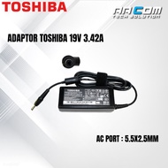 TOSHIBA ADAPTOR 19V 3.42A 5.5X2.5MM ORIGINAL TOSHIBA ADAPTOR