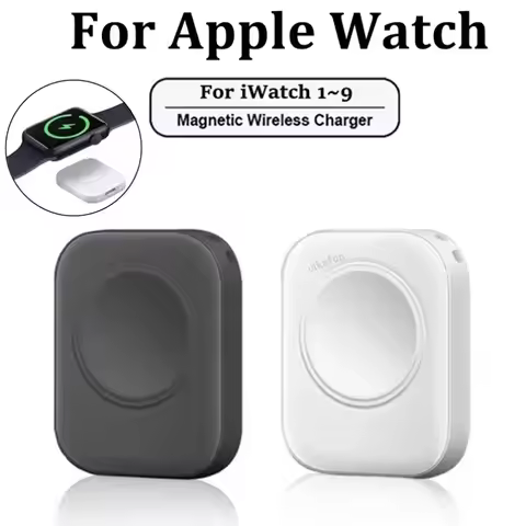 Tiny Magnetic Watch Wireless Charger For Apple Watch series 9 8 7 6 5 SE Type C For iPhone convert f
