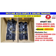 13264-AM600 & 13264-AM610 Valve Cover Assy Nissan Murano Z50 3.5 V6 VQ35DE / Nissan Fairlady 350Z 3.