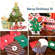 6 Pcs Lovely Three-Dimensional Christmas Gift Cards Student Foldable X-mas Greeting Cards