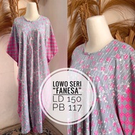 LAMOZA Daster Batik Cap Pekalongan Lowo Kelelawar Daster Jumbo Rayon Super Premium Busui Friendly Ba