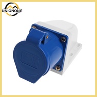 ONE 32 Amp 3pin Industrial Socket 220V-250Volt Weatherproof IP44 Waterproof 2P+E 32A