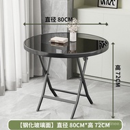 Folding Square Table Small Dining Table for Rental Room Simple Modern Foldable Table Portable Outdoor round Table Small