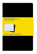 [100% Original Books] - MOLESKINE SQUARED CAHIER L - BLACK COVER (3 SET) by Moleskine (Diary)