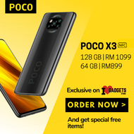 [free gaming headset and screen protector] XIAOMI POCO X3 NFC SMARTPHONE 64GB 128GB