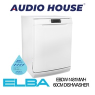 ELBA EBDW-1481MWH 60CM DISHWASHER  14 PLACE SETTINGS COLOUR: WHITE**2 YEARS WARRANTY BY ELBA**