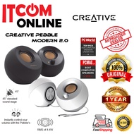 CREATIVE PEBBLE MODERN 2.0 USB WIRED SPEAKER (BLACK/WHITE)