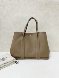 Hermes Garden Party 36 大象灰銀扣