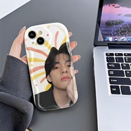Bts Kim Taehyung Cream Pattern Phone Case Suitable for Apple iPhone15/14/13/12/11 Promax 6/7/8 Plus XS/XR White Red