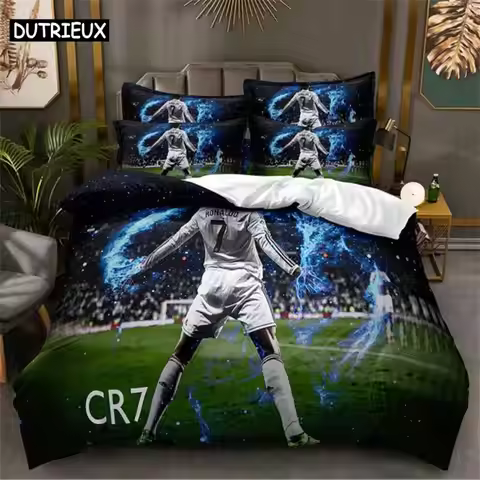 Football Star Bedding Set Duvet Cover Set 3d Bedding Digital Printing Bed Linen Queen Size Bedding S