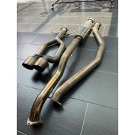 HONDA CIVIC FC PRODRAGER 2.5 INCH TITANIUM TAIL PIPE EXHAUST + PRODRAGER MID PIPE ( USED )