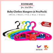 ECOWARE Baby Hanger 6 Pcs/Pack / Kids Hanger / Hanger Clothes / Penyangkut Baju Plastik Kanak-Kanak
