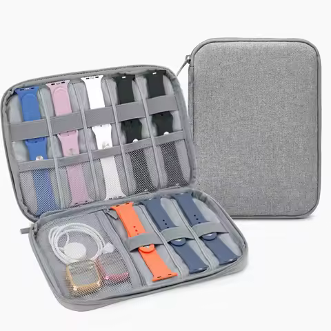 1ck Watch Bands Storage Bag Nylon Watch Band Organizer Bag Carrying Case Travel Watch Straps Carryin