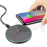 Fabric Wireless Charger 15W Fast Charge 30W Desktop Charger for Smartphones 0803226