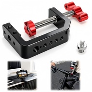 Heavy Duty Desktop Adjustable C Clamp Fixed Holder Clip with 1/4 3/8 Screw Hole for Mount for Photo 