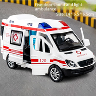 Ambulance Toy Car Boys Police Fire Rescue Vehicle Inertia Simulation Gift Toy with Lights & Sounds F