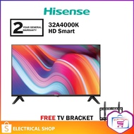 Hisense 32" A4000K Series Smart TV 32A4000K HD Television (Replace 32A4000H) (Free TV Bracket)