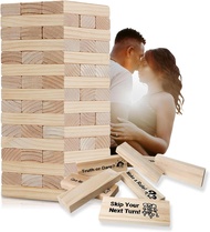 Lust TowerJenga Game for AdultsBlock Tower Game 48Pcs Couples GameTumbling Tower Stacking Blocks Gam