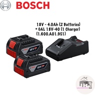 COMBO BATTERY + CHARGER (BATTERY 4.0AH 2PCS + CHARGER 18V-40) , (BATTERY 5.AH 1PCS + CHARGER 18V-40)