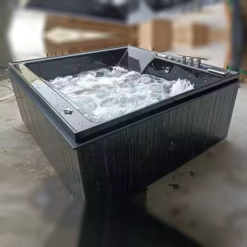 Free-standing bathtub Jacuzzi SPA bubble pool Villa B & B