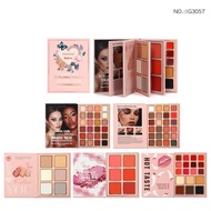 78 Colorful Pearl Matte Makeup Palette, Butterfly Flower Pattern, Blush, Highlighter, Eyeshadow QN1A