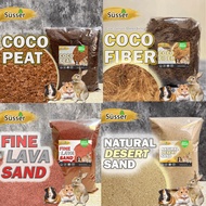 TOKOVIT | natural DESERT SAND COCOPEAT ZEOLIT FINE LAVA SAND PET BEDDING HAMSTER CAGE SMALL PET CAGE