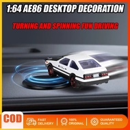 (Malaysia Stock) Car AE86 Drift Rotating Ornaments Auto Dashboard Turning AE86 Racing Model Decor Ca