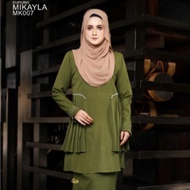 BAJU KURUNG MIKAYLA WARNA OLIVE GREEN SIZE M