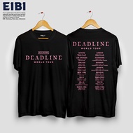 T-Shirt Kaos Blackpink Deadline World Tour 2025 Unisex Short Sleeve Men's Women's Tshirt