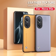 For Huawei Nova 9 7 Se 8i 9 Pro 3i 3 Nova9Se Plain Skin Leather Phone Case Texture Soft Silicone Shockproof Casing Antiscratch Protection Back Cover