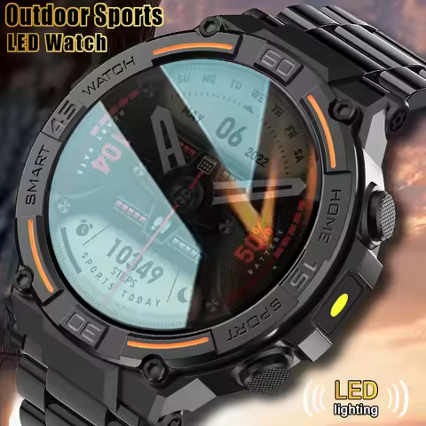 2025 New GPS Sports Smart Watch Men 360*360 HD Display Heart Rate Fitness Tracker IP67 Waterproof Bl