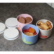 ROUND FOOD STORAGE JAR MADE OF WHEAT | WHEAT FIBER FOOD STORAGE CANISTER